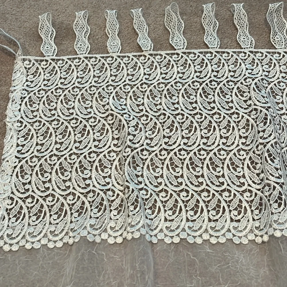 Sheer lace curtains (2)